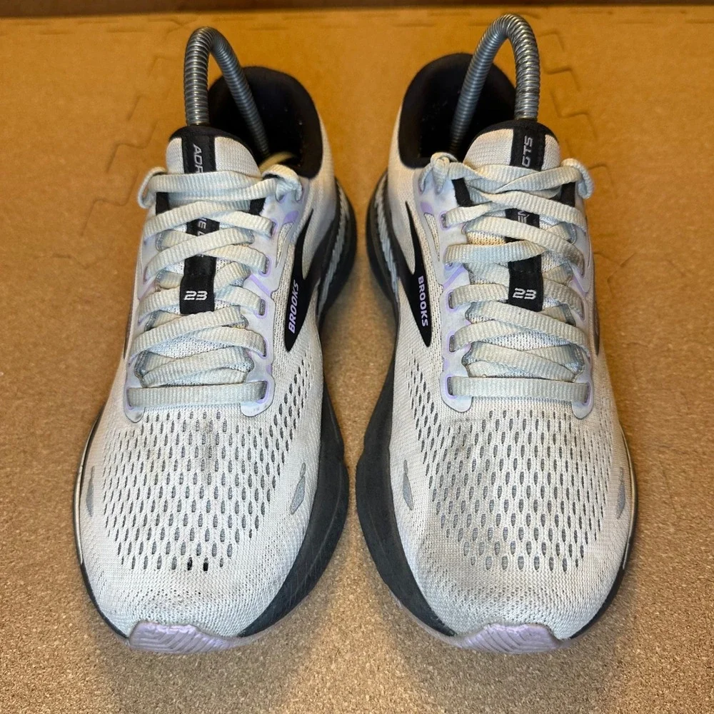 Brooks Adrenaline GTS 23 Womens Running Shoes Grey Purple 1203811B039 Size 7.5 - Picture 2 of 10